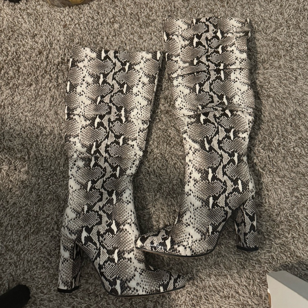 Brand New Never Worn Python boots
